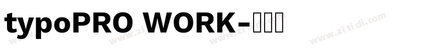typoPRO WORK字体转换